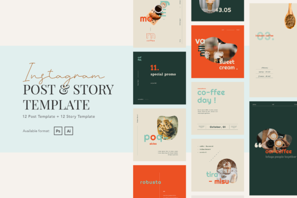 Download Elegant Coffee Shop Instagram Post Story - Elegant Collection