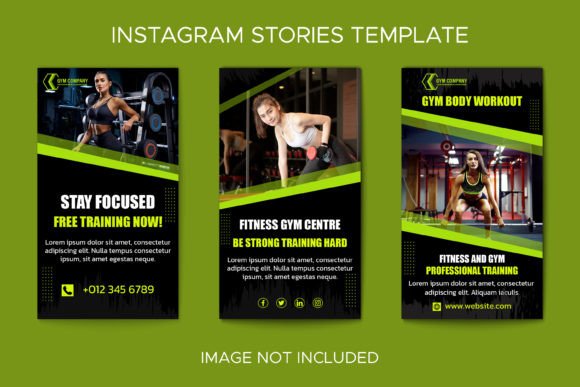 Download Gym Instagram Stories Collection Design - Premium Bundle