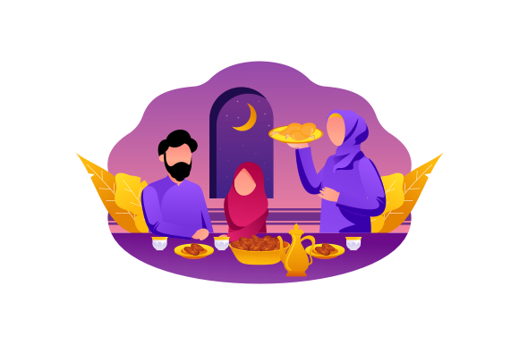 Download Iftar Eating After Fasting Feast Party - Premium Resources