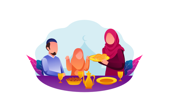 Download Iftar Eating After Fasting Feast Party - Premium Resources