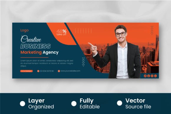 Download Modern Business Cover for Facebook Template - Business Collection