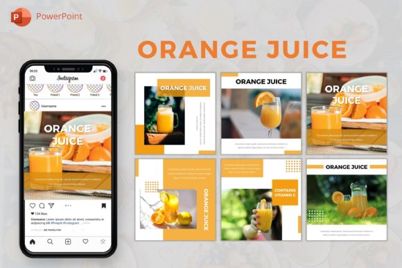 Download Template Instagram Business-Orange Juice - Business Collection