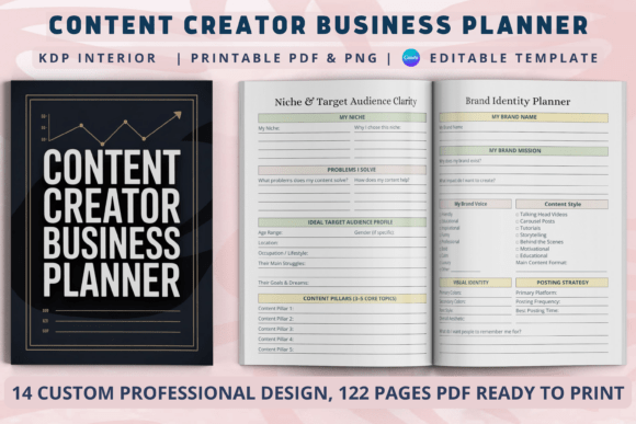Download Content Creator Business Planner - Business Collection
